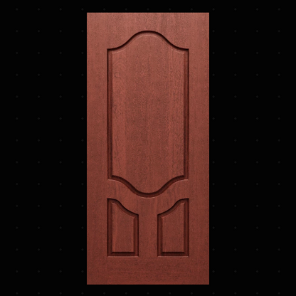 DRM3D Mahogany 3-Panel Raised door