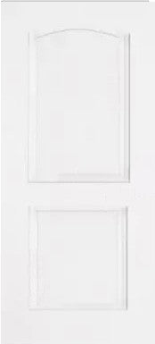 SLAB: Fiberglass Smooth 2-Panel Radius Raised HVHZ-Impact DRS2DI (unfinished)