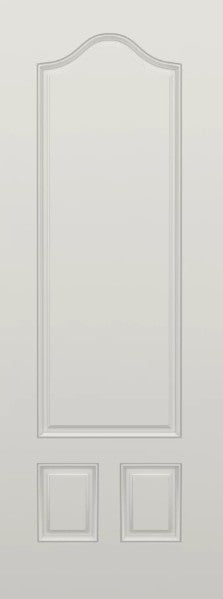 SLAB: Fiberglass Smooth 3-Panel Arch Panel Raised Over 2-Panel DRS3080 (unfinished)