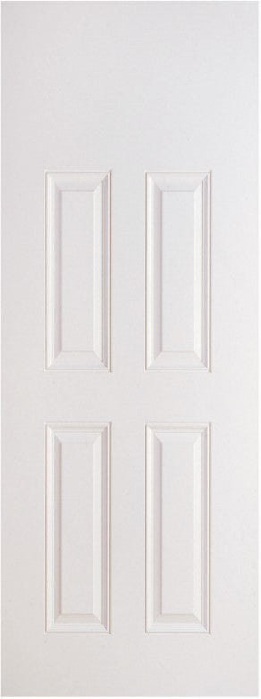 SLAB: Fiberglass Smooth 4-Panel Blanktop Raised HVHZ-Impact DRS40I (unfinished)