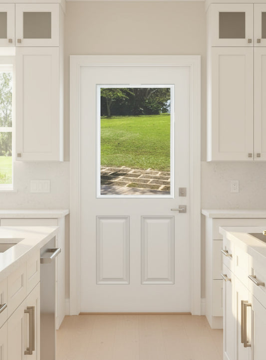 DRS40 Fiberglass Smooth 4-Panel Raised FL#17347 Pre-hung or Slab Options