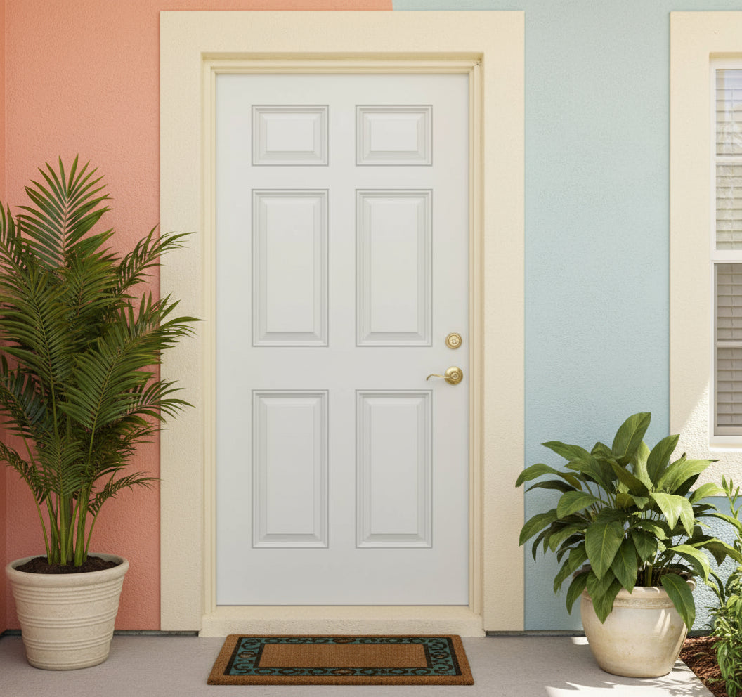 Plastpro Fiberglass Smooth 6-Panel Raised DRS60 - FL#17347