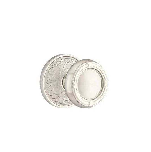 Emtek 8056 Dummy Ribbon & Reed Knob w/Lancaster Rosette