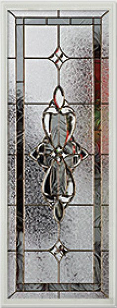 Door Glass Insert: Embassy Decorative Glass with Zinc Caming Impact Rated