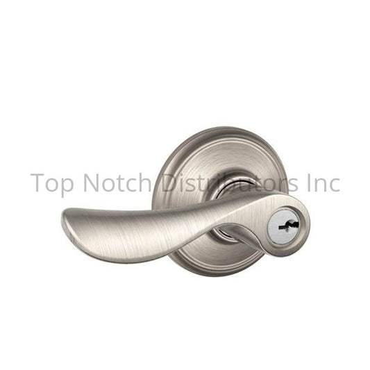 Schlage F51A (CHP) Champagne Keyed Entry Handle set