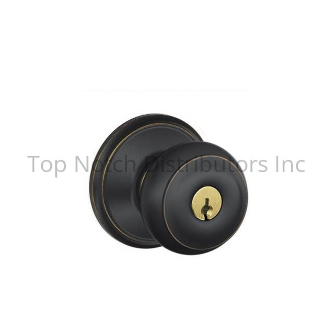 Schlage F51A (GEO) Georgian Keyed Entry Handle set