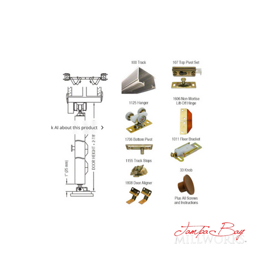 DOOR HARDWARE:#100 FD604 60"