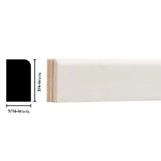 L254 Primed FJ Pine Shoe Moulding ( L 254 ) 16' or 8'