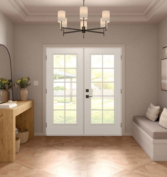 Door Glass Insert: Clear GBG Low-E Non Impact Flat-Frame