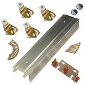 2200F601 2 Door Bypass Hardware Set with 60" Fascia and Aluminum Track
