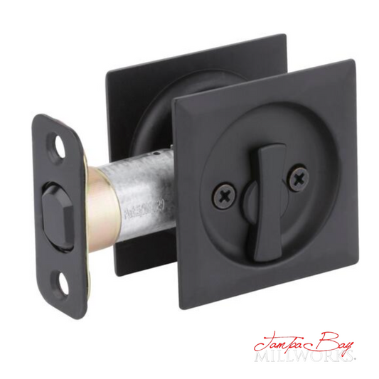 DOOR HARDWARE: Kwikset Sq 335-514 (Matt Black) Privacy