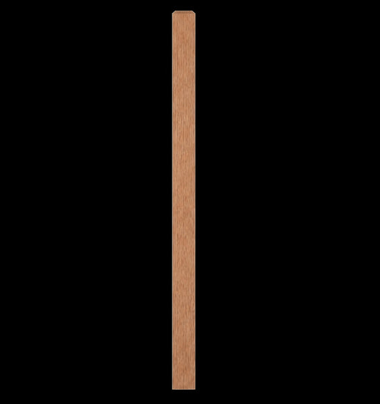 STAIR-PART: LJ-4001-O Newel 3-1/2" Red Oak