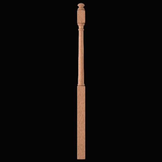 STAIR-PART: LJ-4042-O Red Oak Long Util Newel 48"