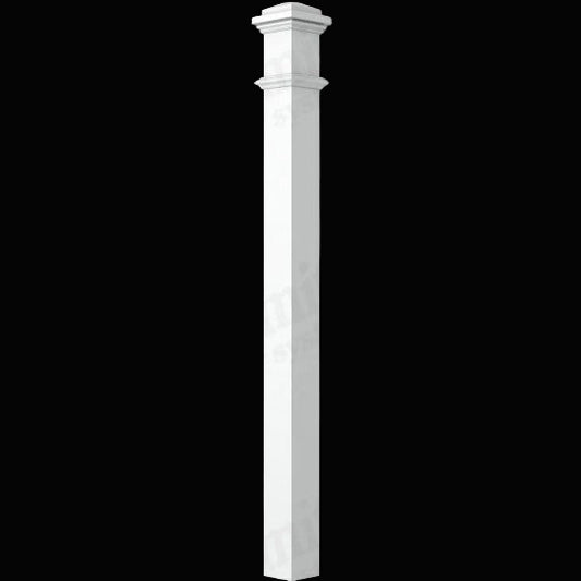 STAIR-PART: LJ-4076-PRG 58" Gloss Primed Newel
