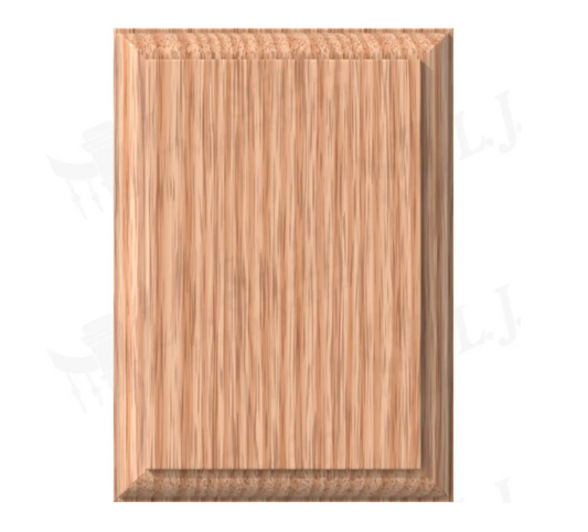 STAIR-PART:LJ-7033 Rect. Oak Rosette