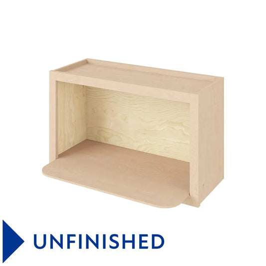 Hardware Resources: 30" x 18" Microwave Wall Cabinet - Unfinished