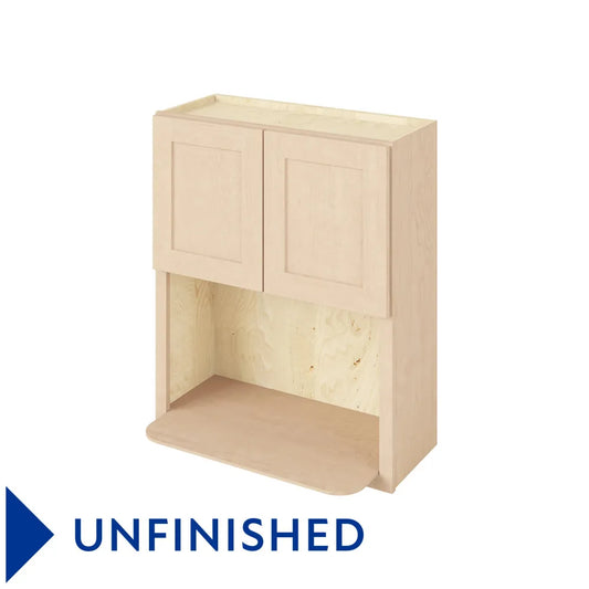 Hardware Resources: 30" x 36" Microwave Wall, 2 Doors - Unfinished