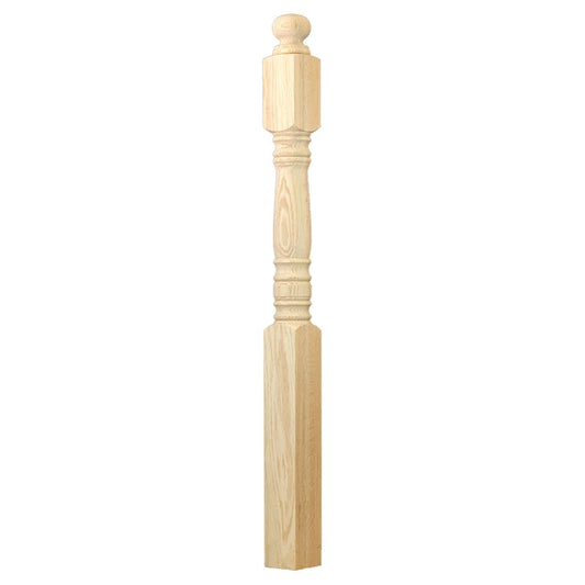 C-4007 Hampton Series Starting Newel 3-1/2" x 47-1/2", 6-1/2" Top Block
