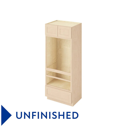Hardware Resources: 33" x 84" Double Oven, 2 Doors-1 Drawer, 1 Shelf - Unfinished