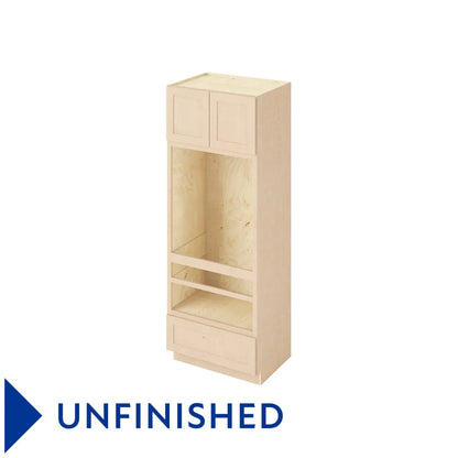 Hardware Resources: 33" x 90" Double Oven, 2 Doors-1 Drawer, 1 Shelf - Unfinished