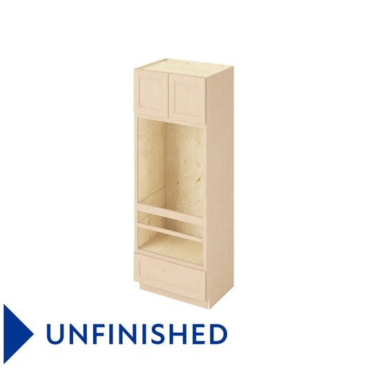 Hardware Resources: 33" x 90" Double Oven, 2 Doors-1 Drawer, 1 Shelf - Unfinished