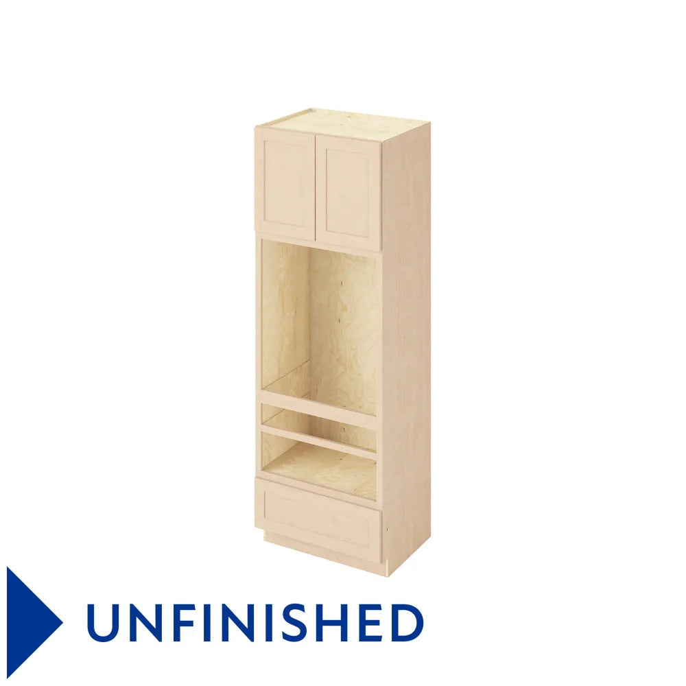 Hardware Resources: 33" x 96" Double Oven, 2 Doors-1 Drawer, 1 Shelf - Unfinished