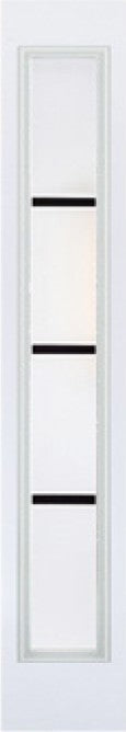 Door Glass Insert: Pure Texture Decorative Glass Non Impact Flat-Frame