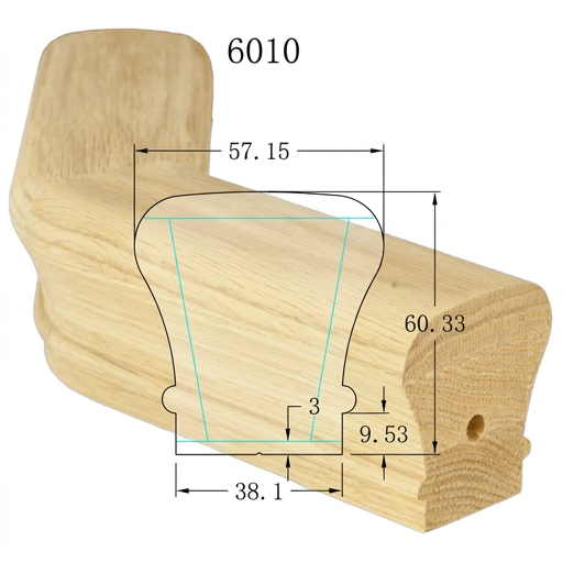 C-7026 Traditional Series Fittings Level Turn 135 Degree *Fits C-6010 Rail