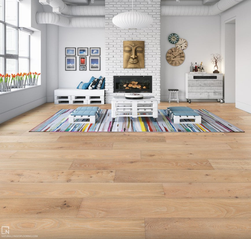 Flooring: PLAYA Engineered Hardwood Medallion Collection by Naturally Aged Flooring *add 1 handling fee to order