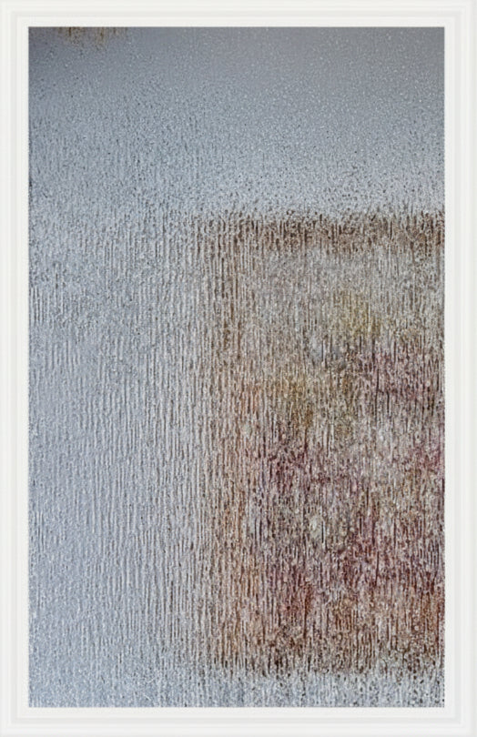 Door Glass Insert: Rain Textured Non Impact Flat-Frame