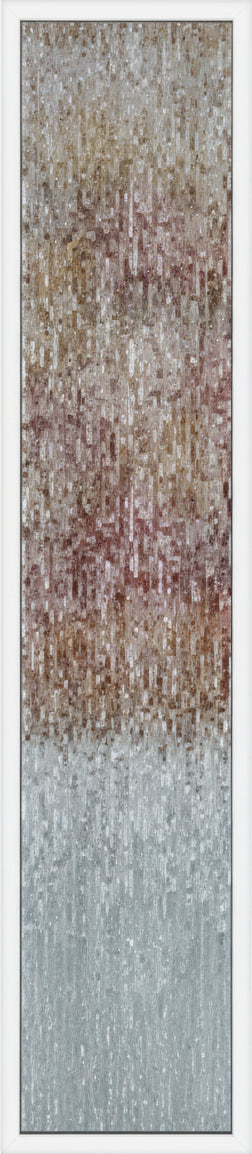 Door Glass Insert: Rain Textured Non Impact Flat-Frame