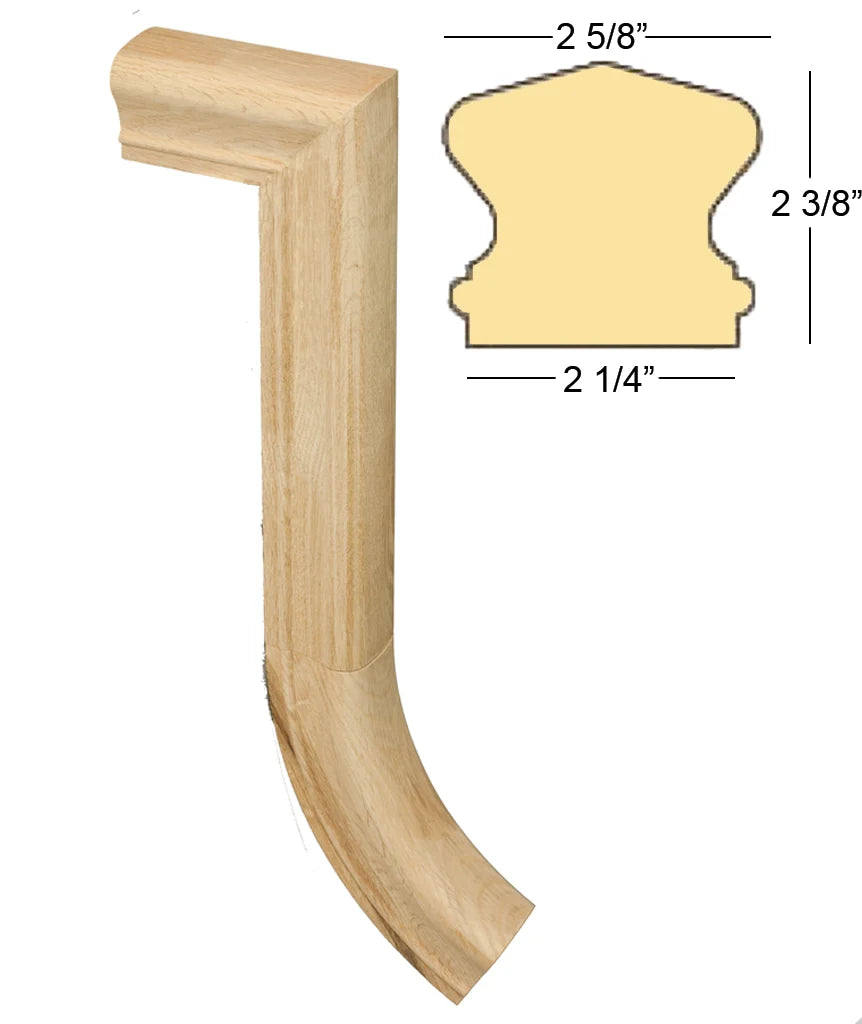 C-7499 Richmond Series Fittings Gooseneck - 2 Riser No Cap - Fits C-6410 Rail