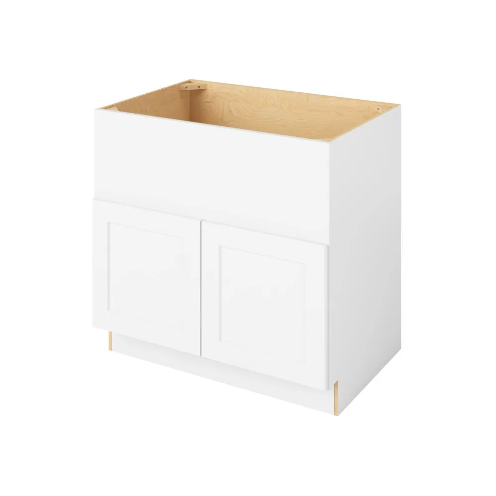 Hardware Resources: 36" Sink Base Farm 2 Doors - Polar White