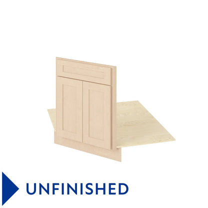 Hardware Resources: 26-1/2" Sink Front Corner Diagonal 2 Doors-1 False Front - Unfinished