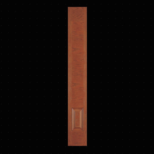 SLAB: Fiberglass Oak WG Texture Flush over 1-Panel SLG49 - for 8"x48" insert (unfinished)