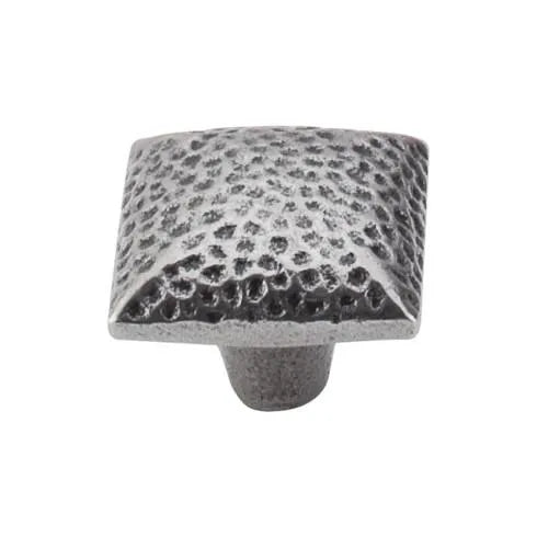 Square Iron Knob Dimpled 1-3/8" - Chareau Collection