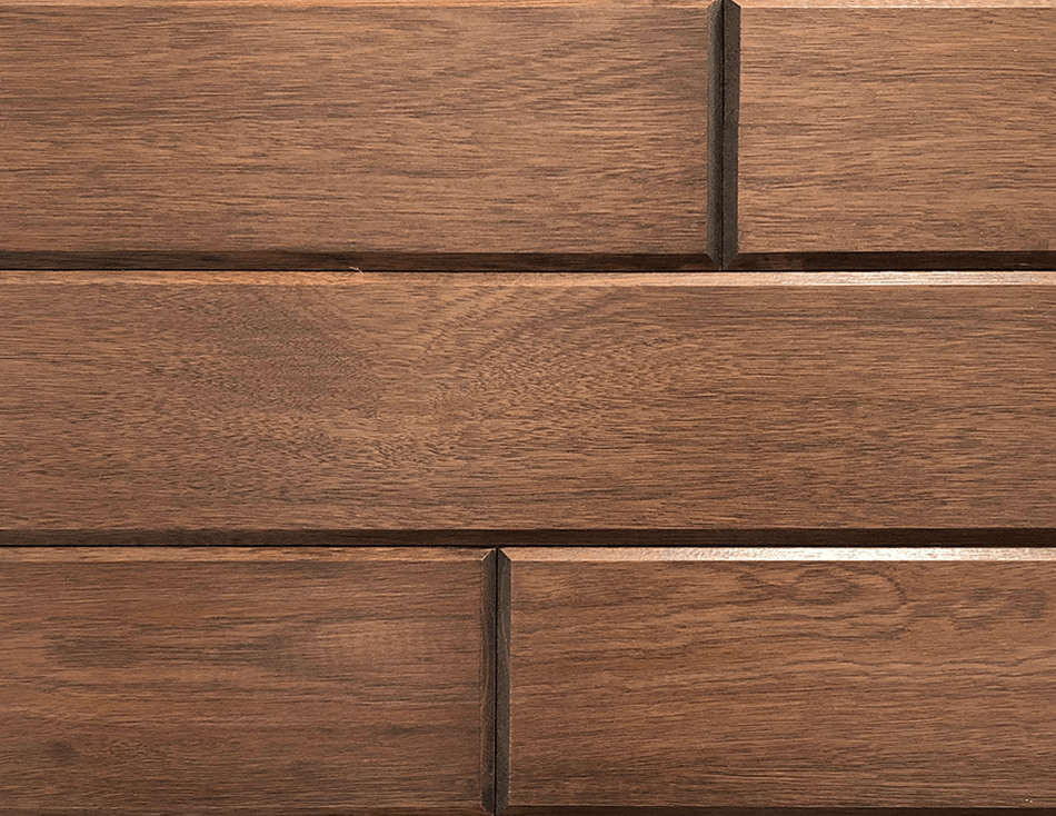 Synergy: Red Grandis FAS-SB 1'x6" T&G V-Joint (Minimum order of 32 linear feet a 4 pack of 8') Enter Linear Feet in Quantity.