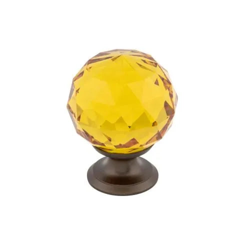Amber Crystal Knob - Additions Collection