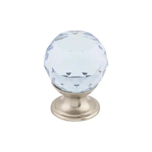 Light Blue Crystal Knob 1-1/2 Inch - Additions Collection