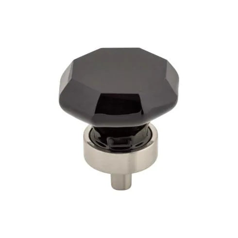 Black Octagon Crystal Knob - Additions Collection