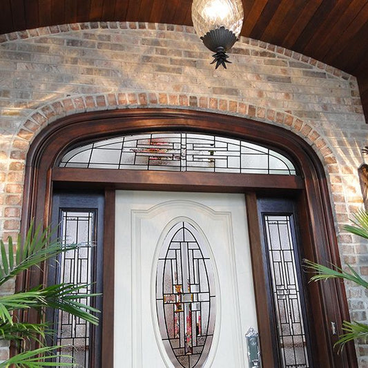 Templar - Decorative Glass Black Patina  (Glass Insert Only)