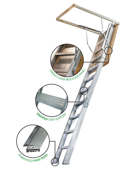 ATTIC STAIRS: Marwin Titan Aluminum Attic Stairs Aluminum