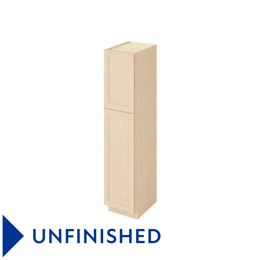 Hardware Resources: 18" x 84" Utility Pantry, 2 Doors, 8 Shelves - Unfinished