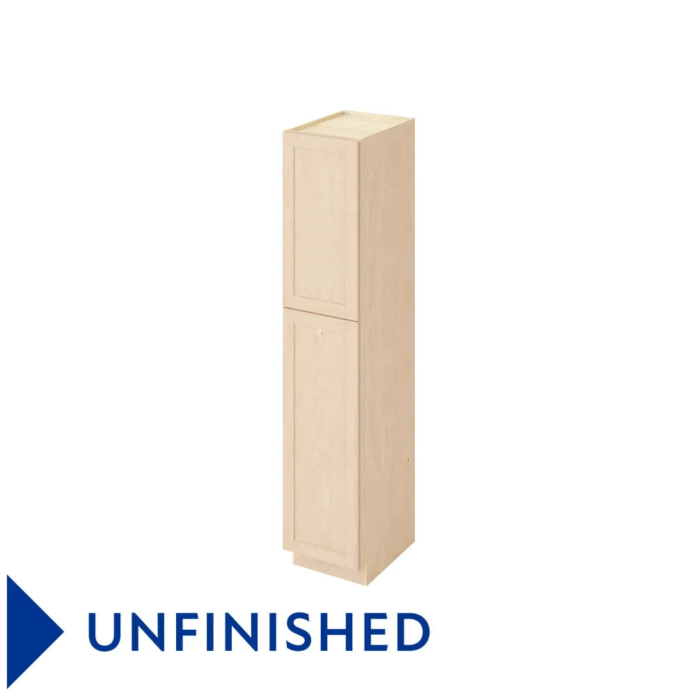 Hardware Resources: 18" x 90" Utility Pantry, 2 Doors, 8 Shelves - Unfinished