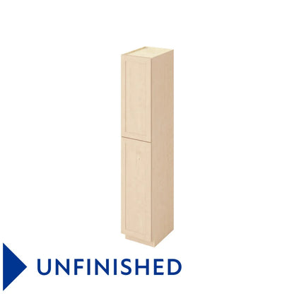 Hardware Resources: 18" x 96" Utility Pantry, 2 Doors, 8 Shelves - Unfinished