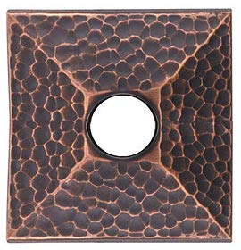 Emtek 5056 Porcelain Door Double Dummy Set With Hammered Rosette