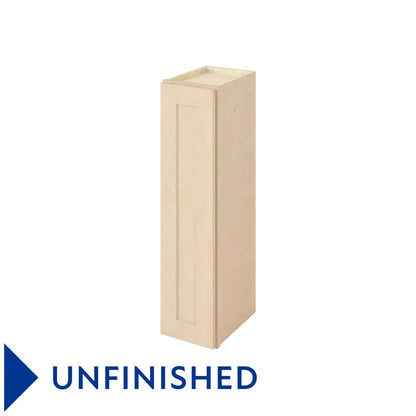 Hardware Resources: 9" x 36" Wall Cabinet, 1 Door, 2 Shelves - Unfinished