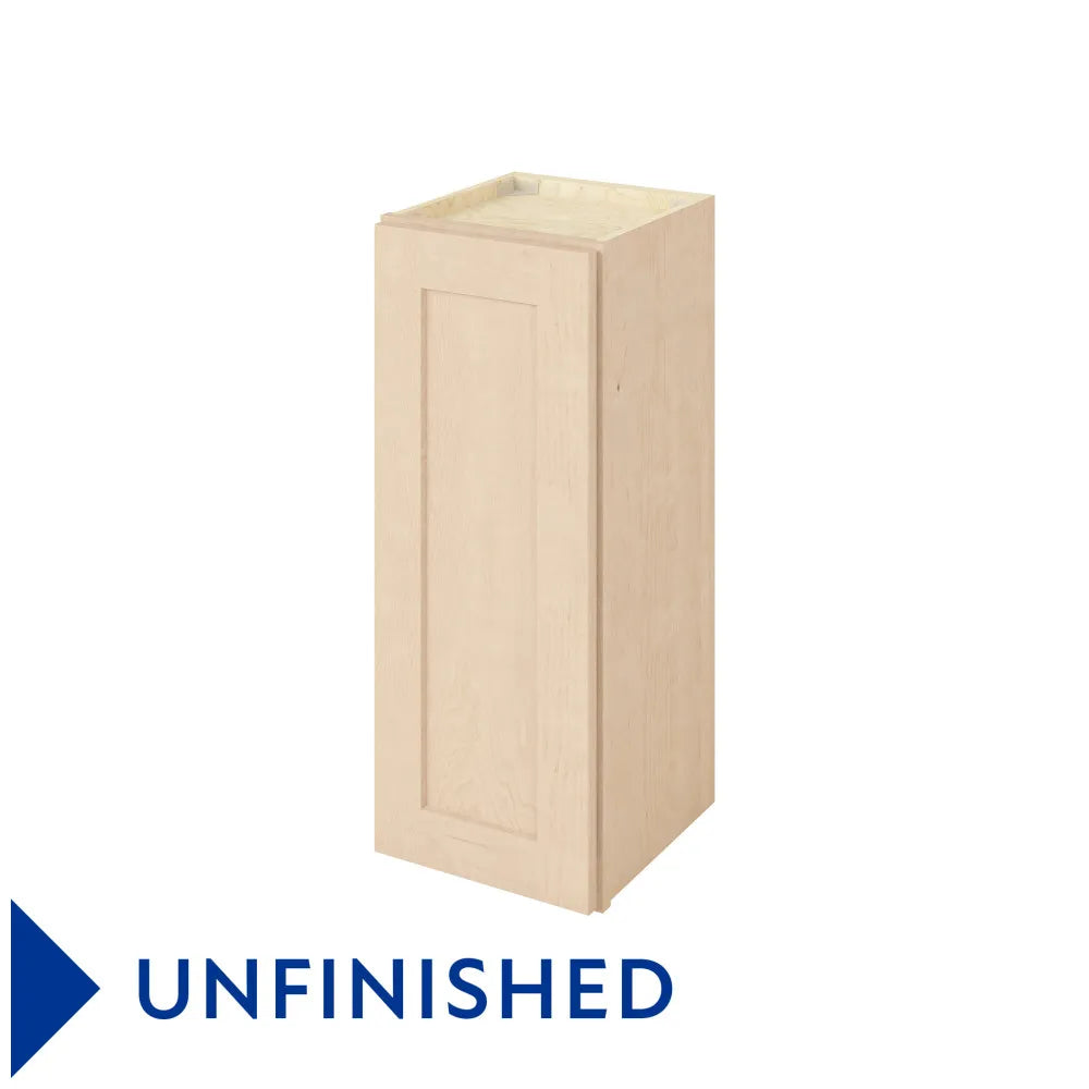Hardware Resources: 12" x 30" Wall Cabinet, 1 Door, 2 Shelves - Unfinished