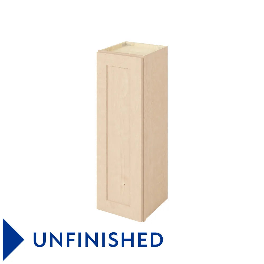 Hardware Resources: 12" x 36" Wall Cabinet, 1 Door, 2 Shelves - Unfinished
