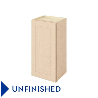 Hardware Resources: 15" x 30" Wall Cabinet, 1 Door, 2 Shelves - Unfinished